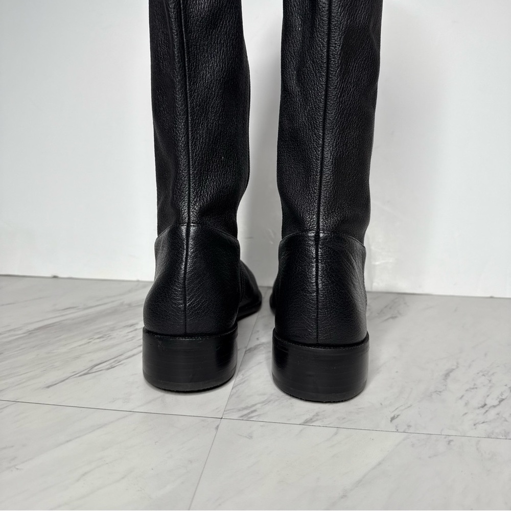 Paolo Black Pointy Toe Tall Boot 9M - Picture 4 of 14